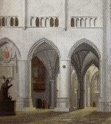 Pieter Jansz Saenredam Interior of the Church of Saint Bavo in Haarlem Spain oil painting artist